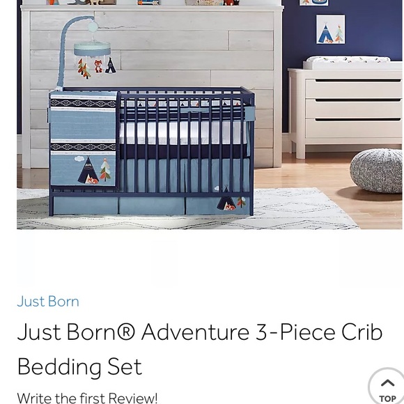 Adventure / woodland animal crib bedding set - Picture 3 of 7